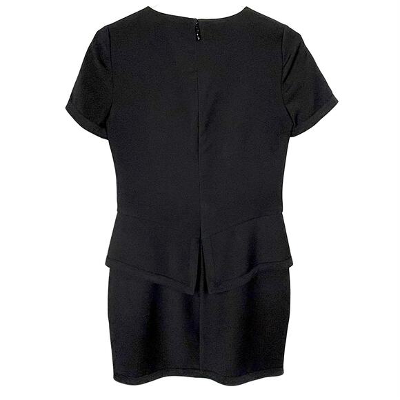 BCBG MaxAzria Womens Madalyn Mini Dress Polyester Rayon Stretch Black Size 2 - Picture 3 of 13